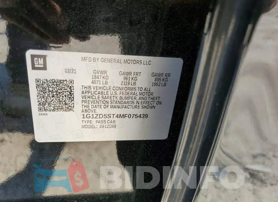 1G1ZD5ST4MF075439 Photo# 12