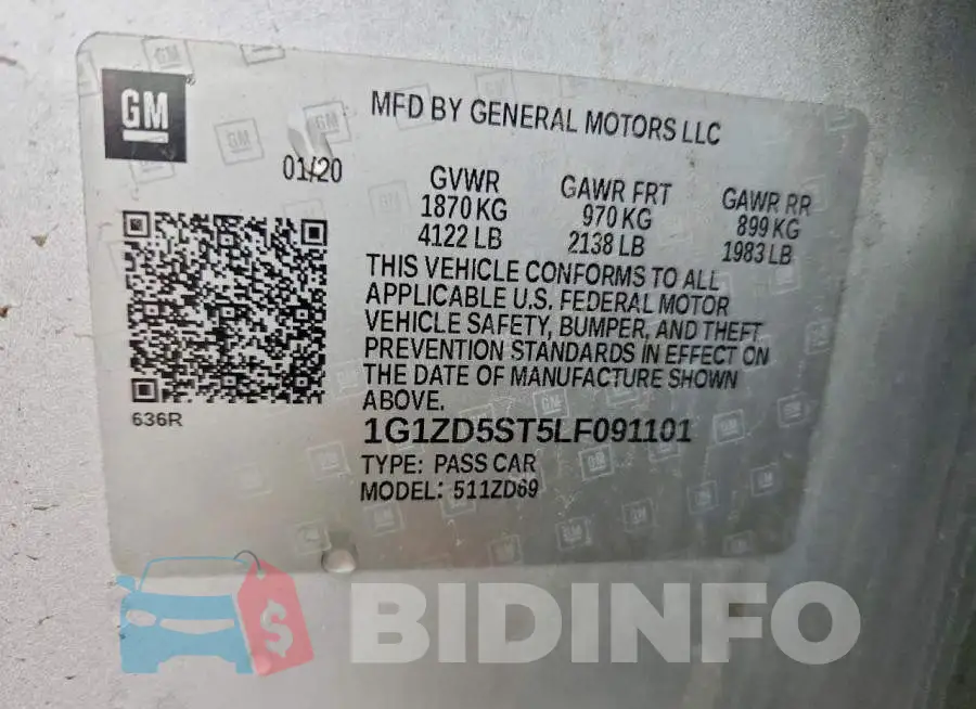 1G1ZD5ST5LF091101 Photo# 12