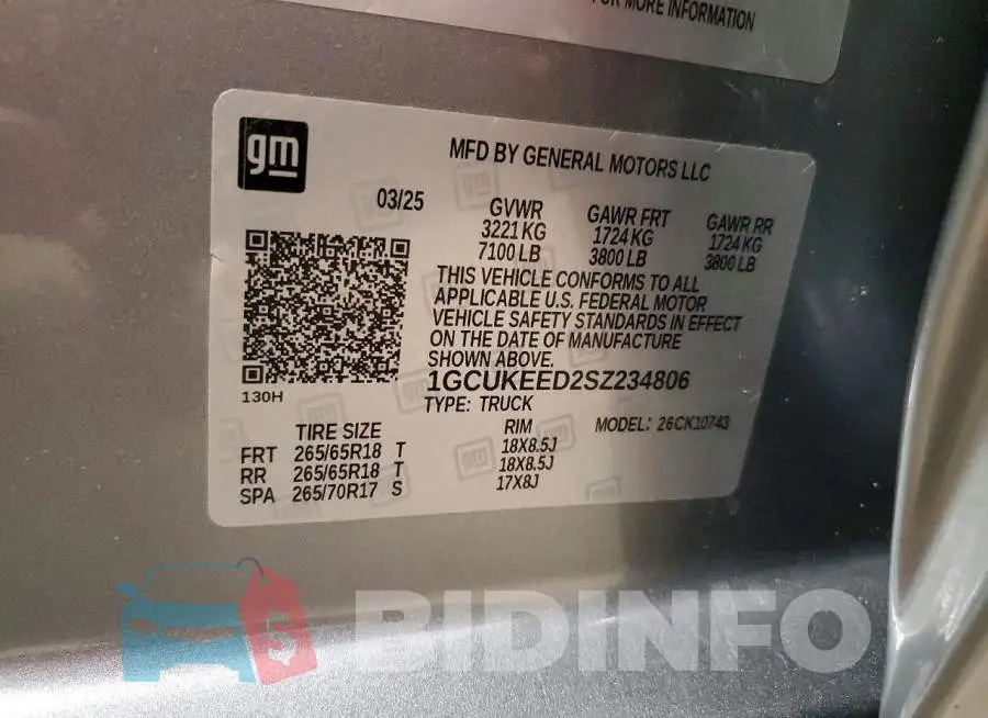 1GCUKEED2SZ234806 Photo# 12