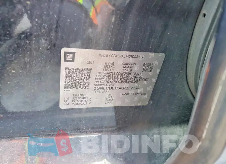1GNLCDEC3KR152133 Photo# 13