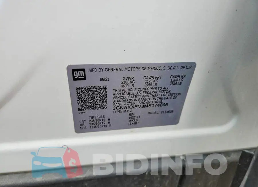 3GNAXXEV8MS174806 Photo# 13
