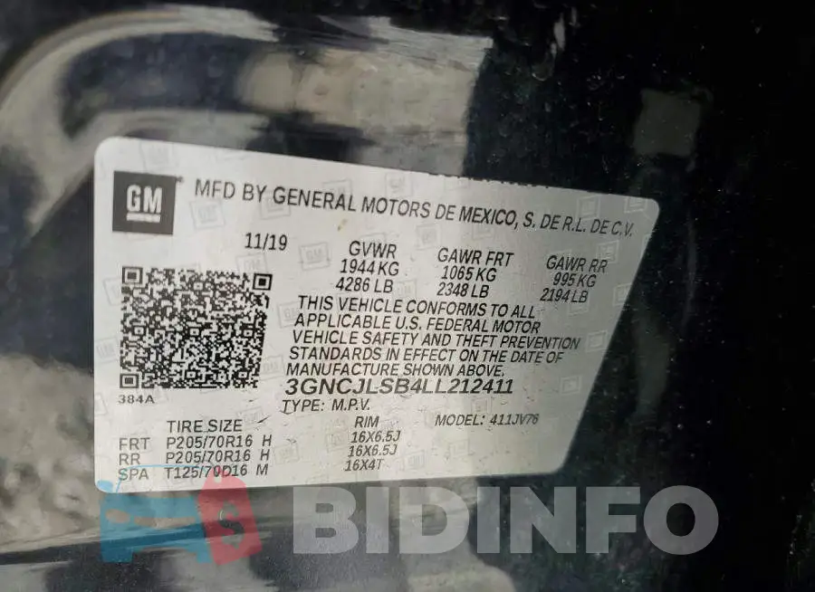 3GNCJLSB4LL212411 Photo# 13
