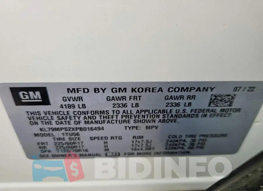 KL79MPS2XPB016494 Photo# 13
