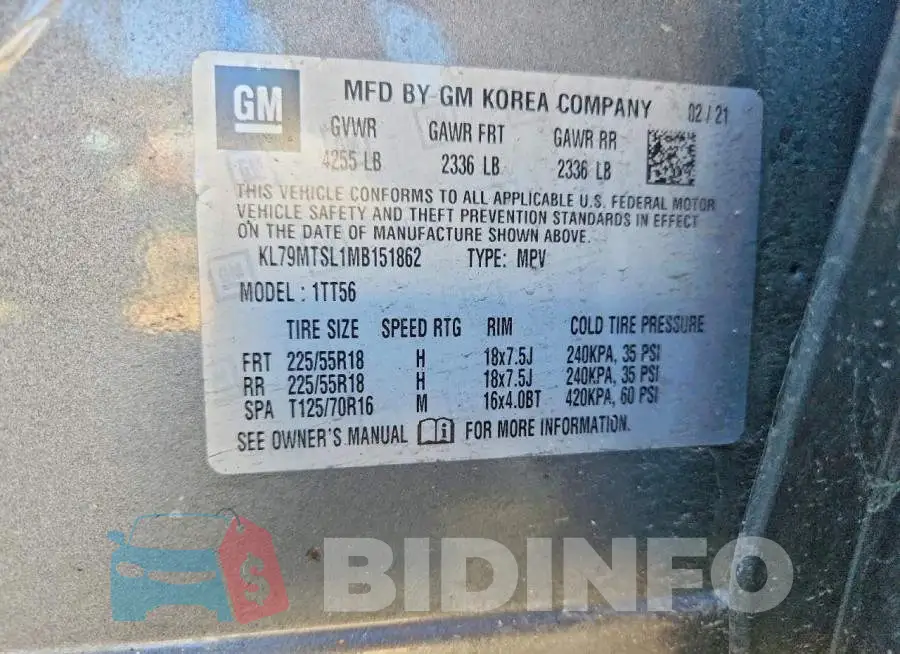 KL79MTSL1MB151862 Photo# 13