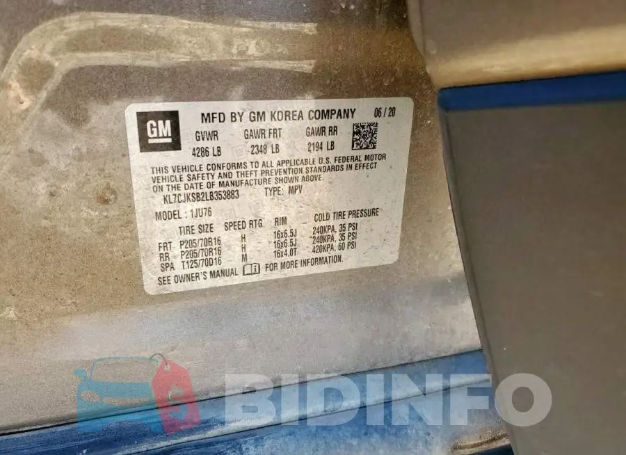 KL7CJKSB2LB353883 Photo# 13