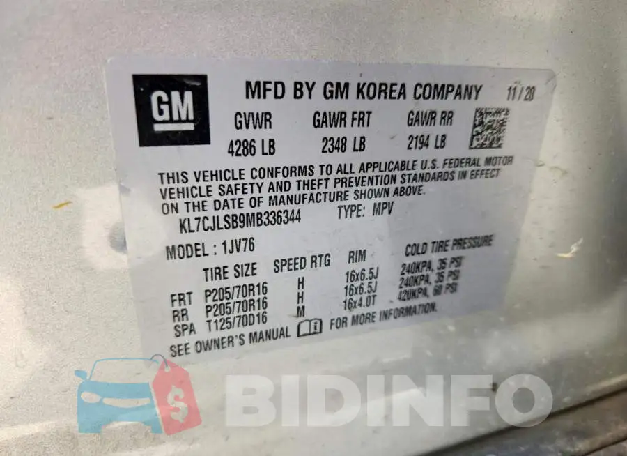 KL7CJLSB9MB336344 Photo# 13