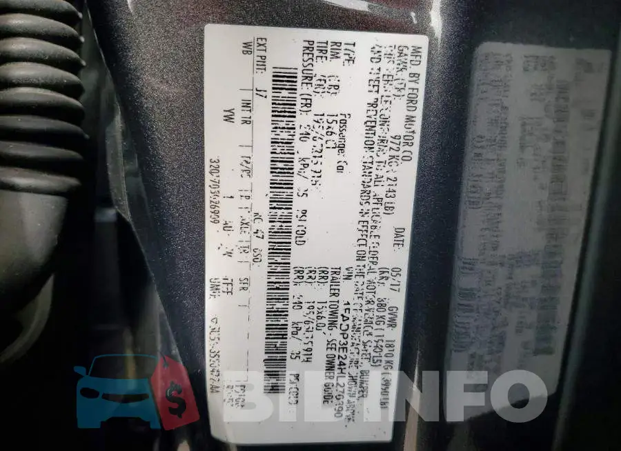 1FADP3E24HL270390 Photo# 12