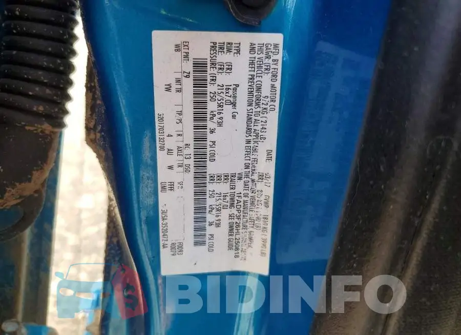 1FADP3F26HL250818 Photo# 13