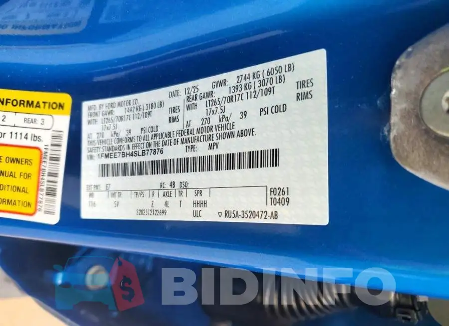 1FMEE7BH4SLB77876 Photo# 13