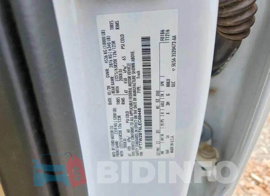 1FT7W2BT6LEC69448 Photo# 12