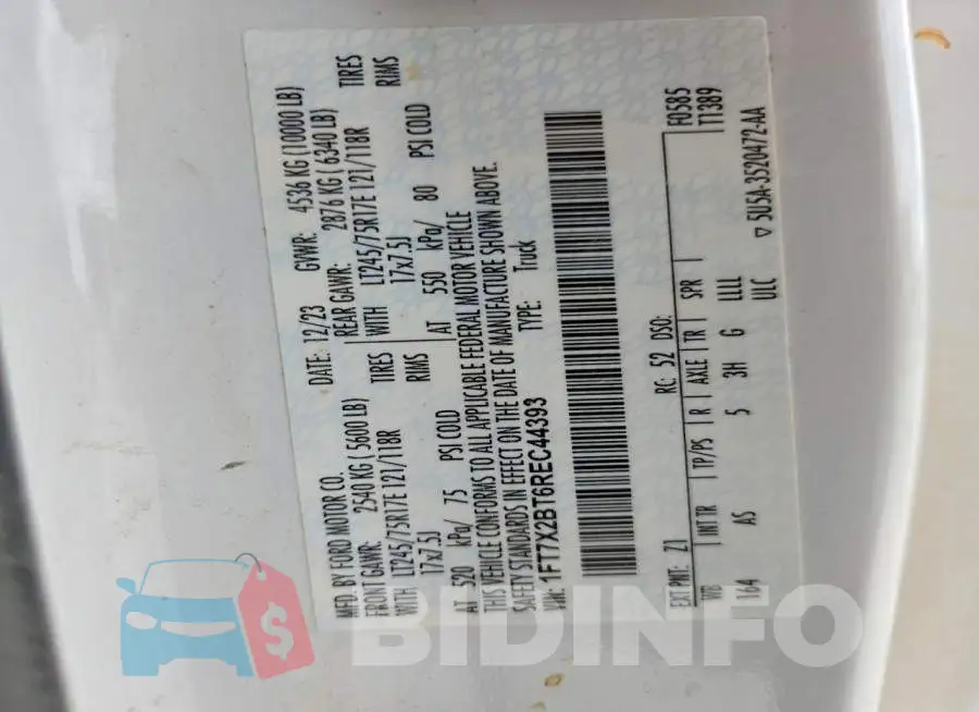 1FT7X2BT6REC44393 Photo# 12