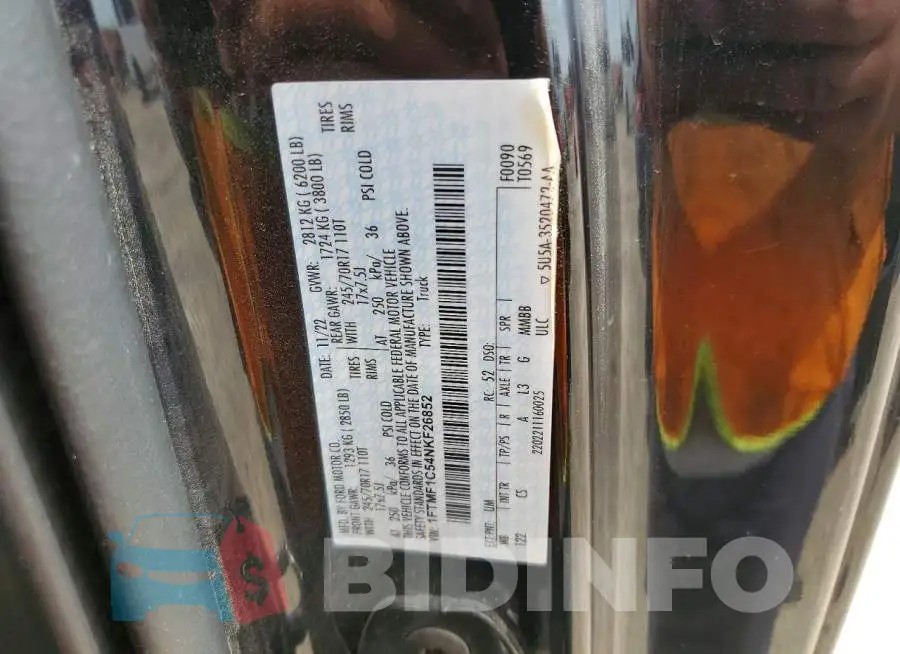 1FTMF1C54NKF26852 Photo# 13