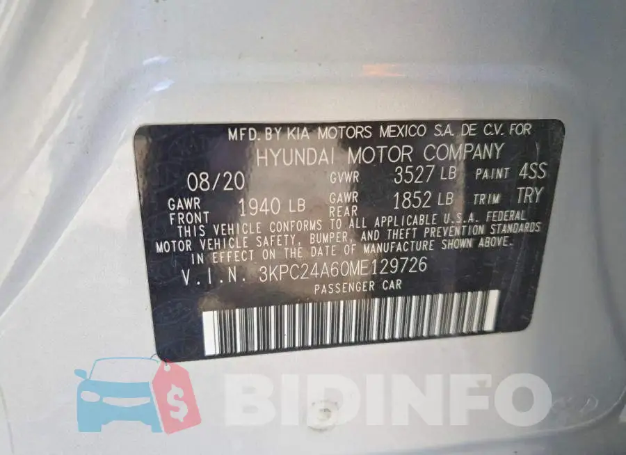 3KPC24A60ME129726 Photo# 12