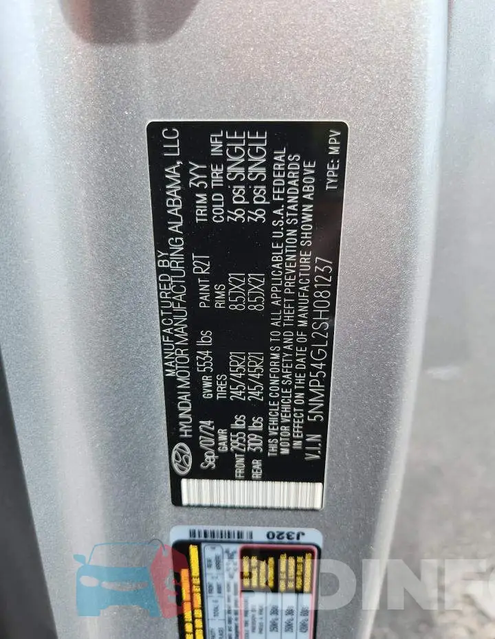 5NMP54GL2SH081237 Photo# 14