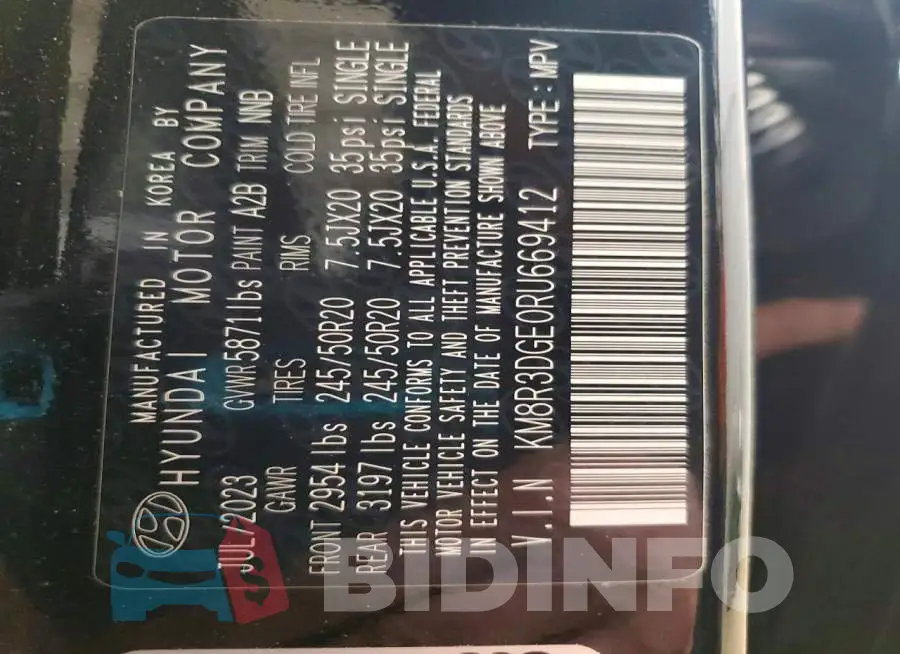 KM8R3DGE0RU669412 Photo# 14