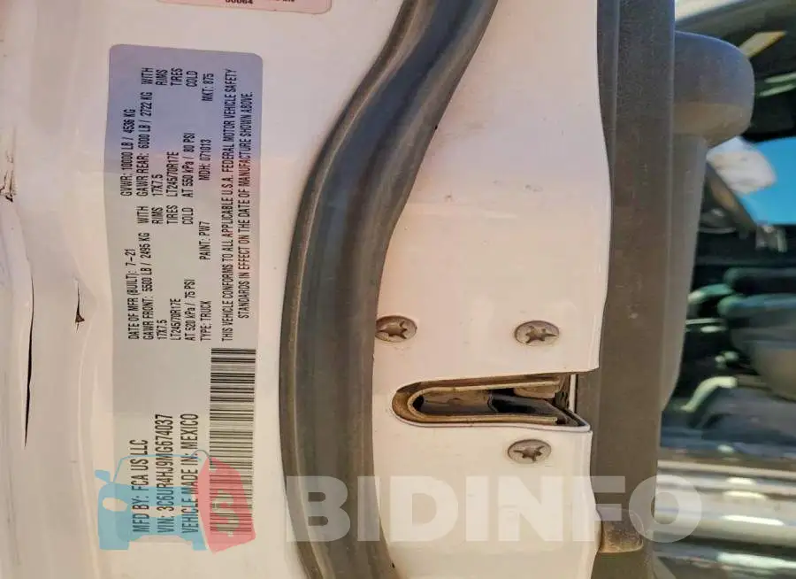 3C6UR4HJ9MG674037 Photo# 12