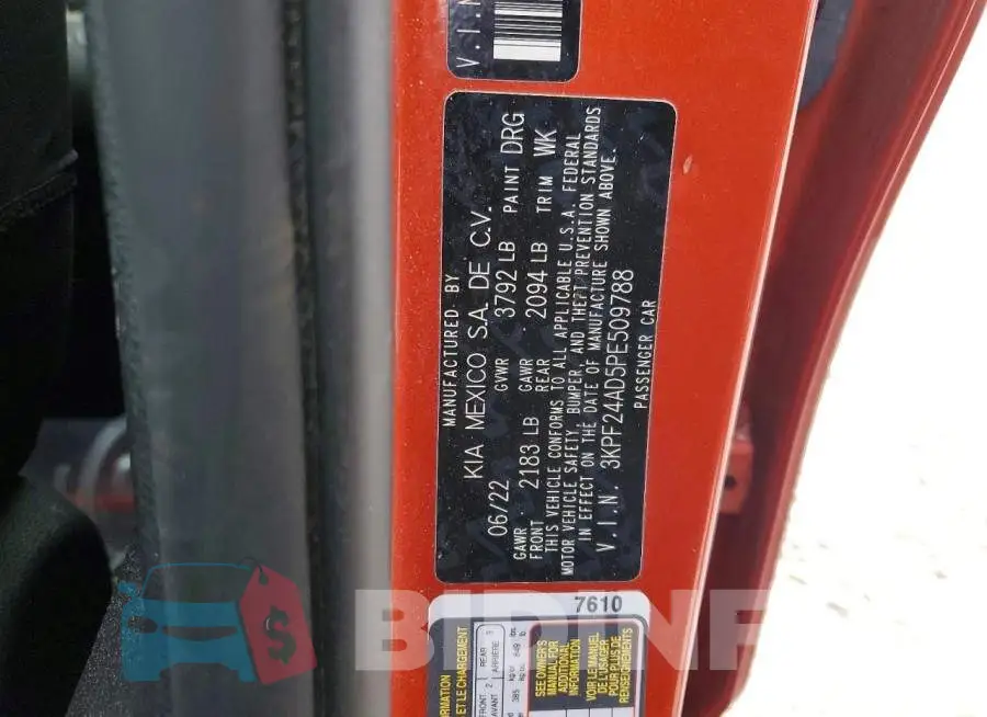 3KPF24AD5PE509788 Photo# 12