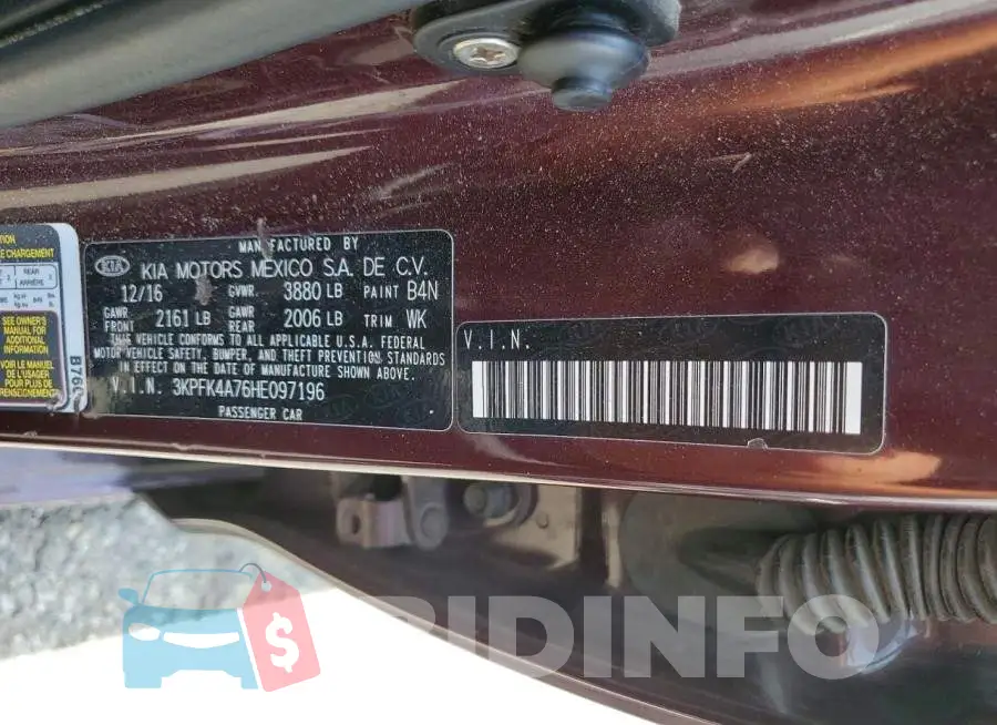 3KPFK4A76HE097196 Photo# 12
