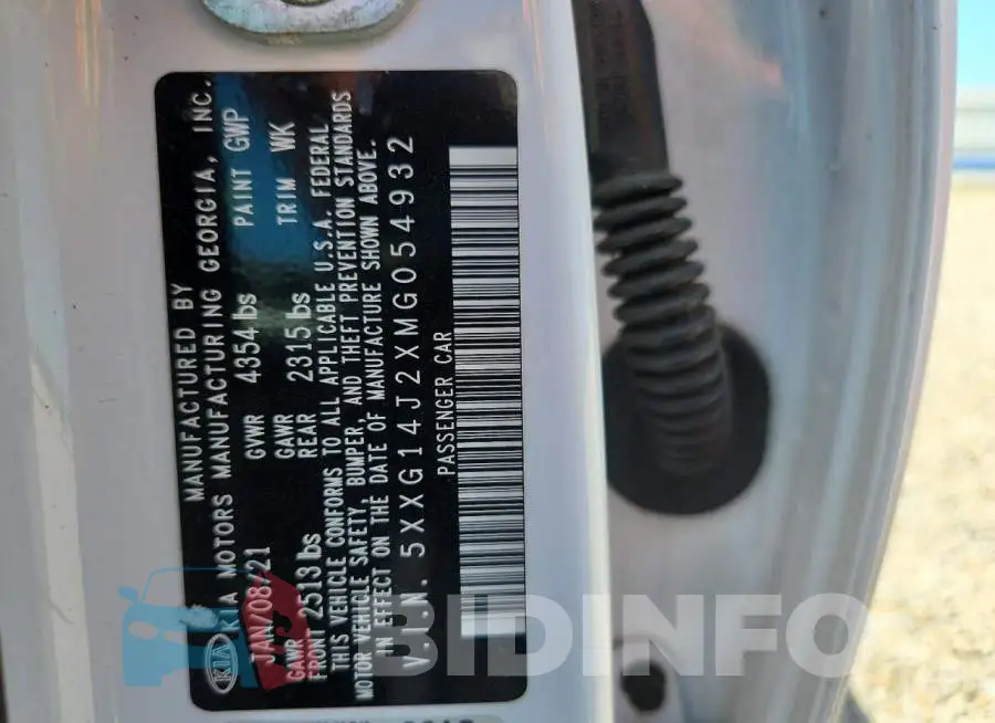 5XXG14J2XMG054932 Photo# 13