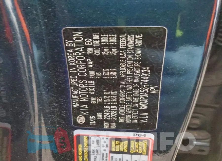 KNDJP3A58H7449134 Photo# 13