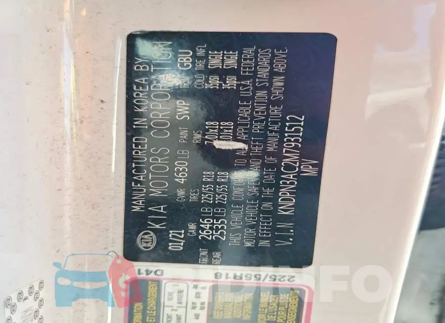 KNDPN3AC2M7931512 Photo# 13