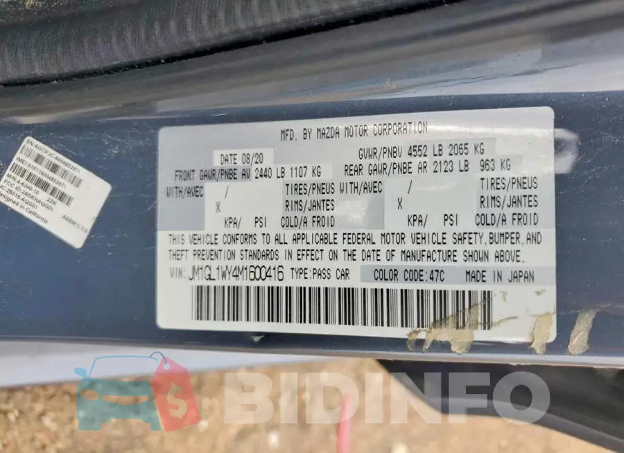 JM1GL1WY4M1600416 Photo# 13