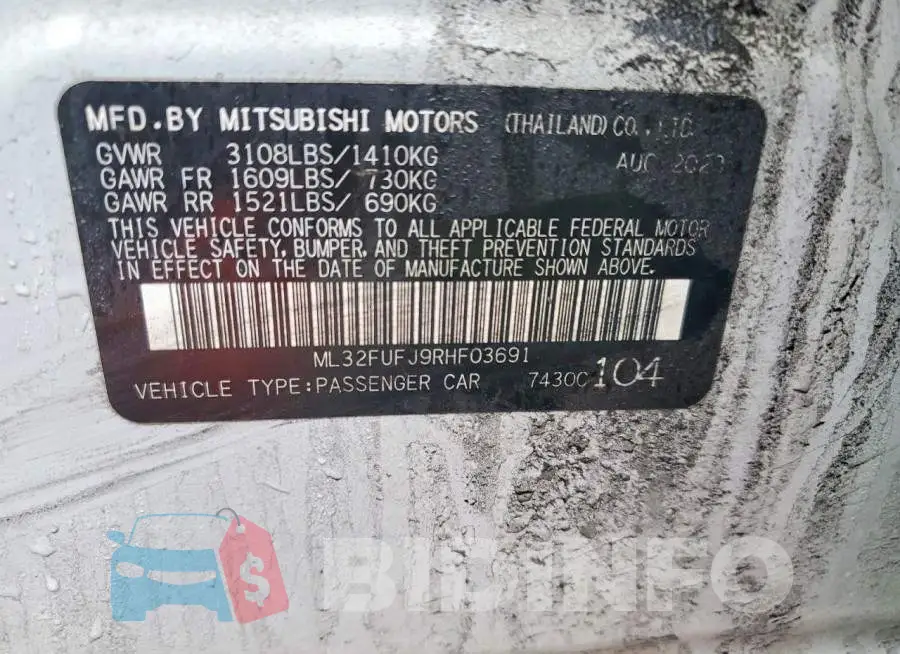 ML32FUFJ9RHF03691 Photo# 12
