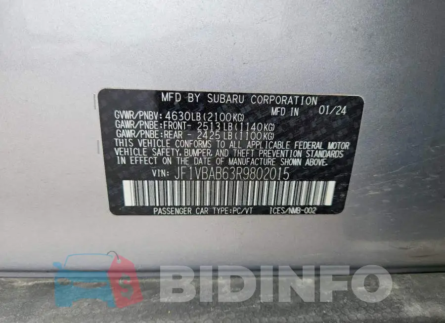 JF1VBAB63R9802015 Photo# 12