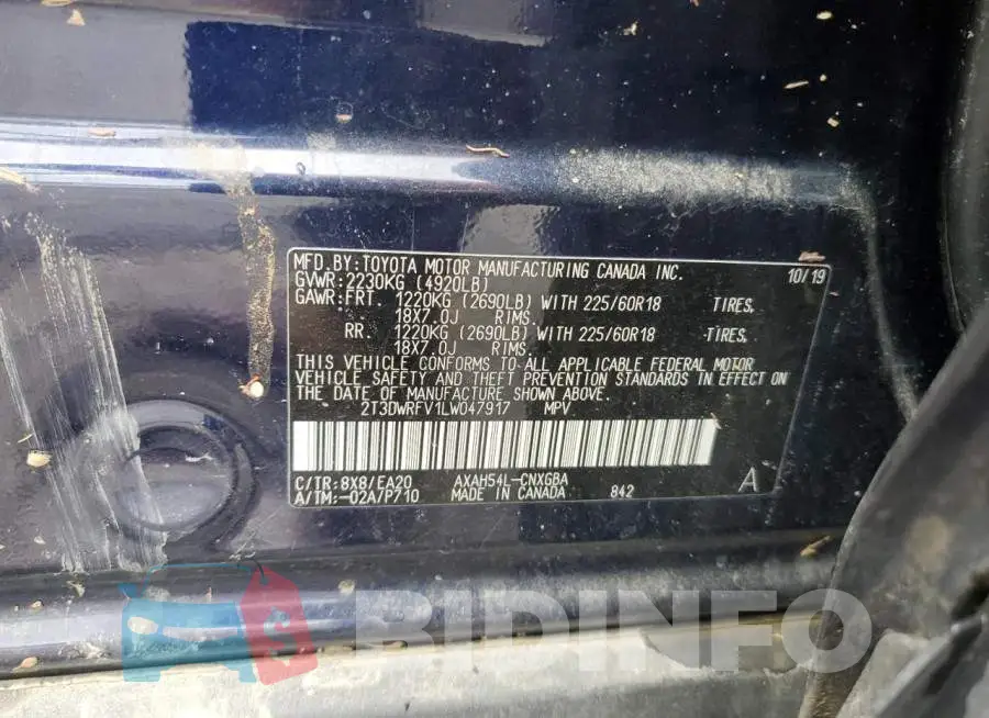 2T3DWRFV1LW047917 Photo# 13