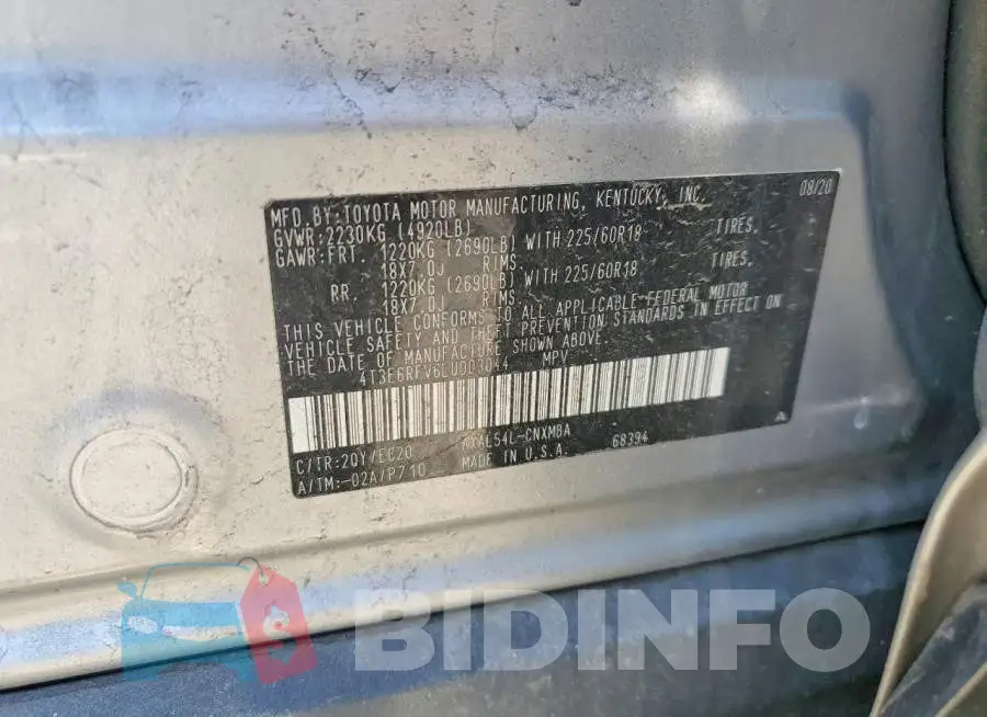 4T3E6RFV6LU003044 Photo# 13