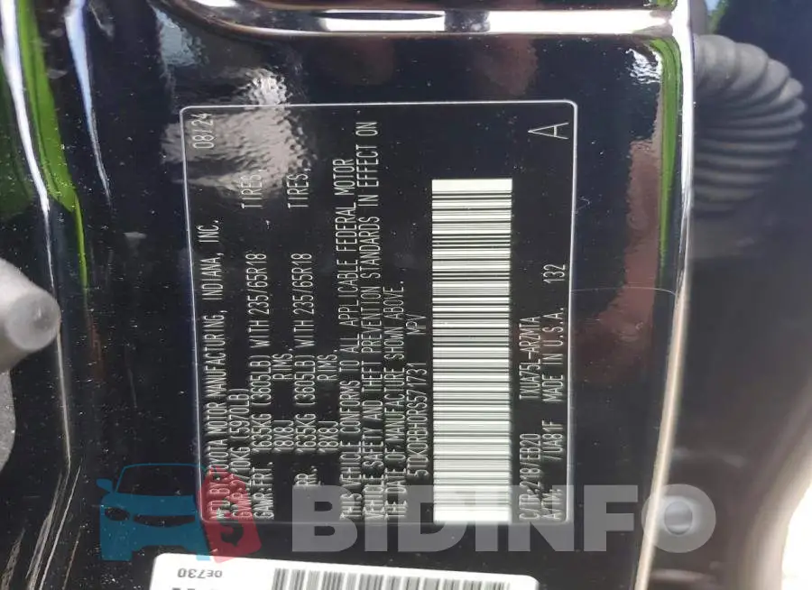 5TDKDRBH0RS571731 Photo# 13