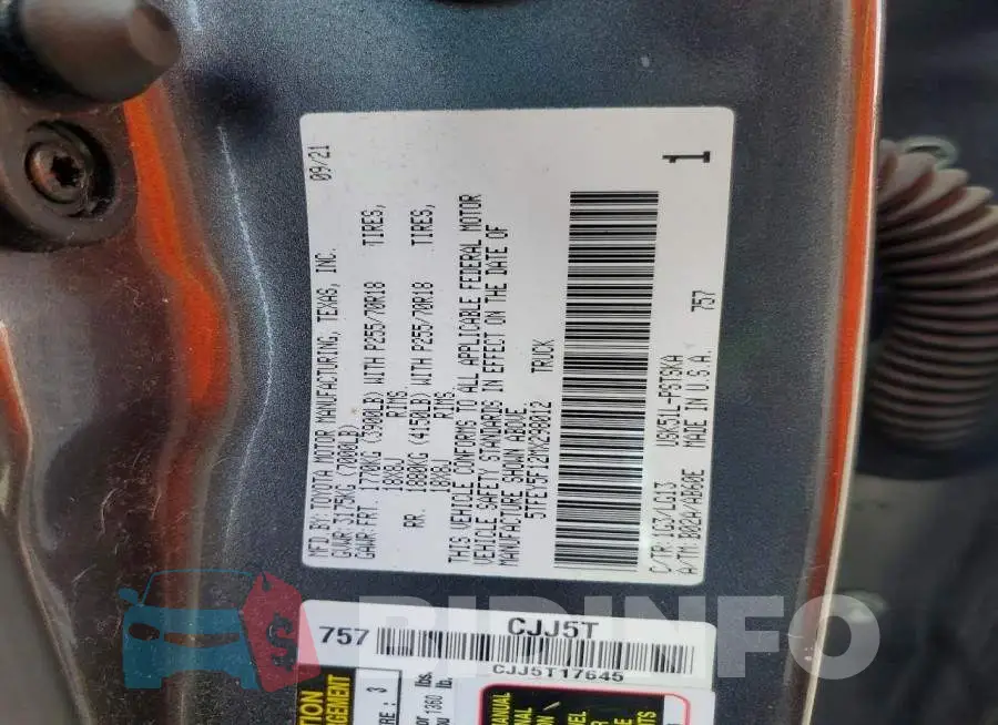 5TFEY5F12MX298012 Photo# 13