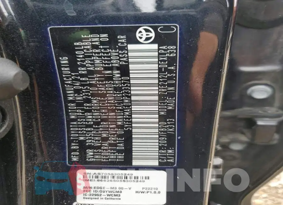 5YFEPMAE0MP233570 Photo# 12