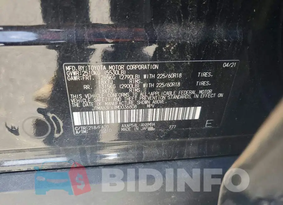 JTMAB3FV4MD036808 Photo# 13