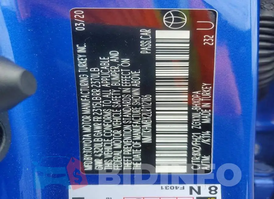 NMTKHMBX2LR112186 Photo# 12