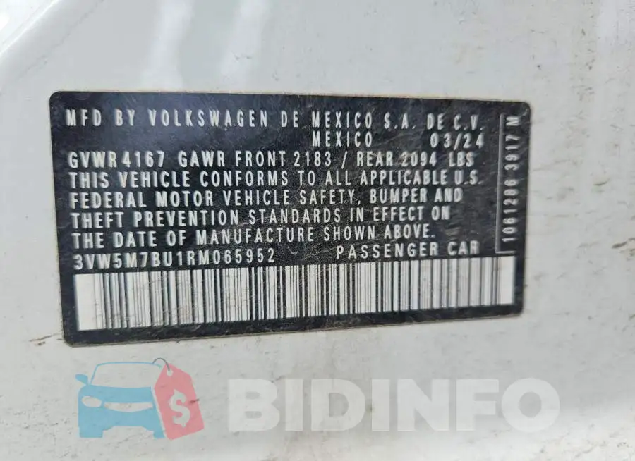 3VW5M7BU1RM065952 Photo# 12