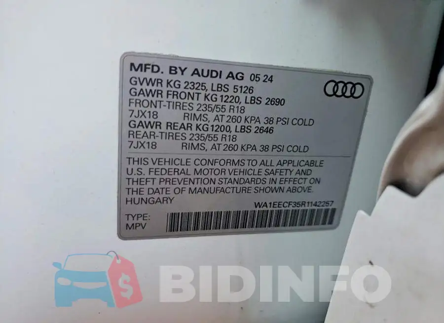 WA1EECF35R1142257 Photo# 13