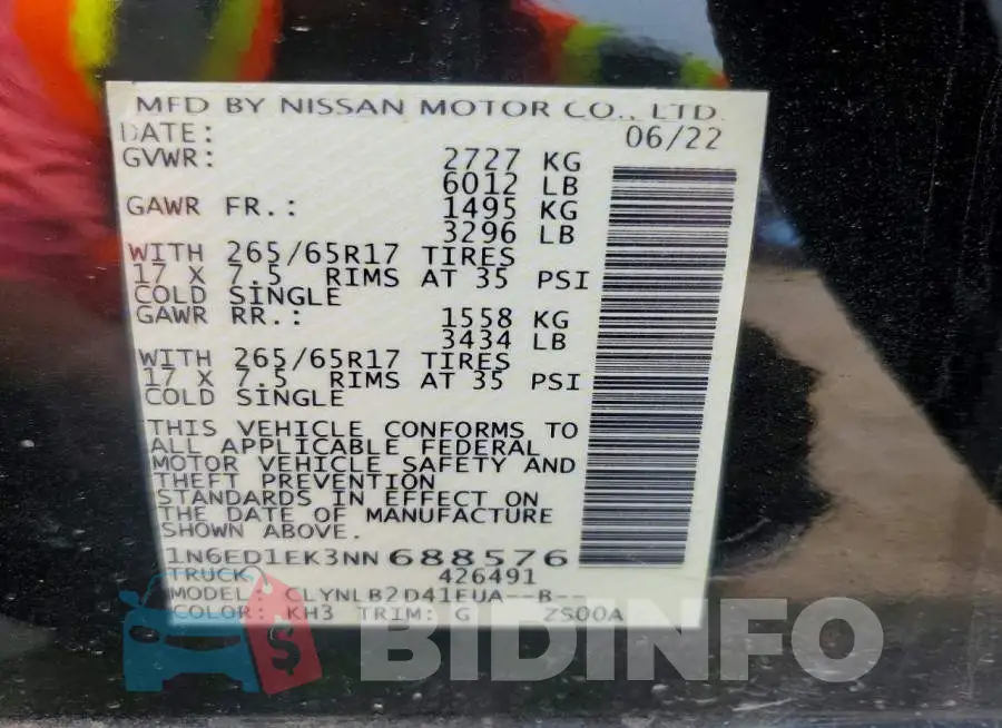 1N6ED1EK3NN688576 Photo# 12