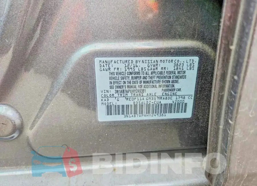 3N1AB7APXHY249381 Photo# 13