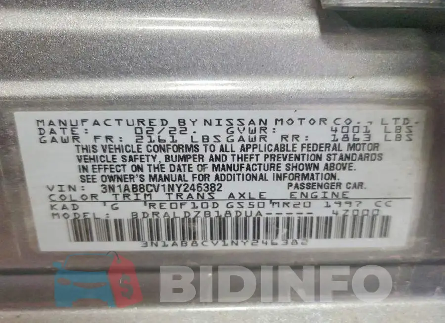 3N1AB8CV1NY246382 Photo# 13