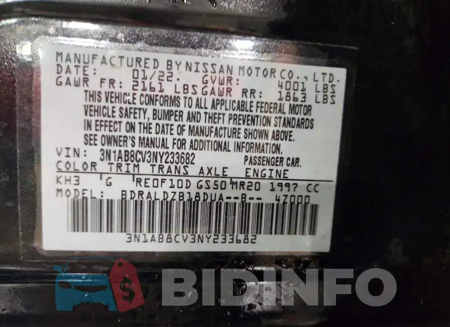 3N1AB8CV3NY233682 Photo# 12
