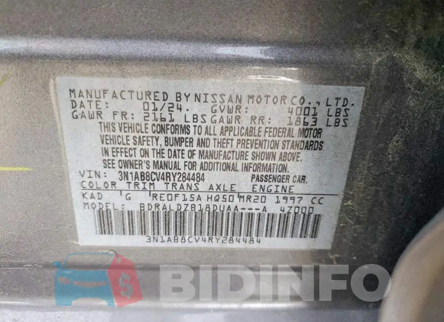 3N1AB8CV4RY284484 Photo# 13