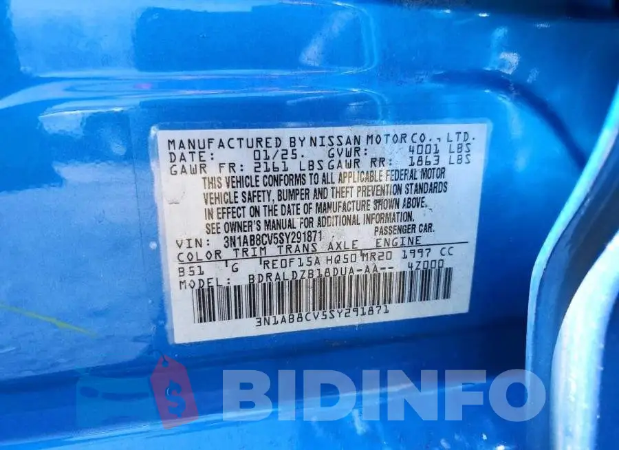 3N1AB8CV5SY291871 Photo# 12