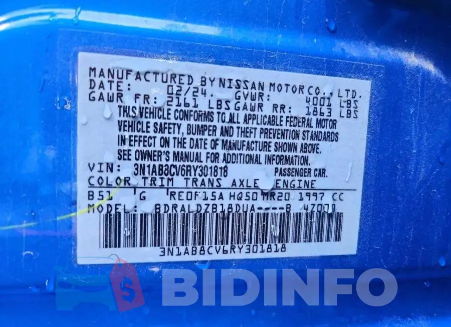 3N1AB8CV6RY301818 Photo# 12