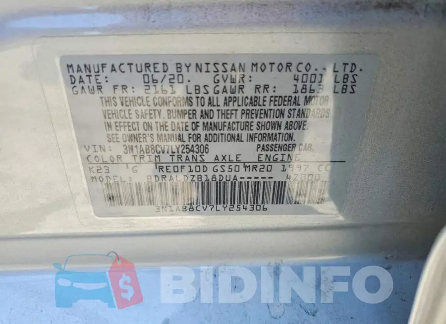 3N1AB8CV7LY254306 Photo# 12