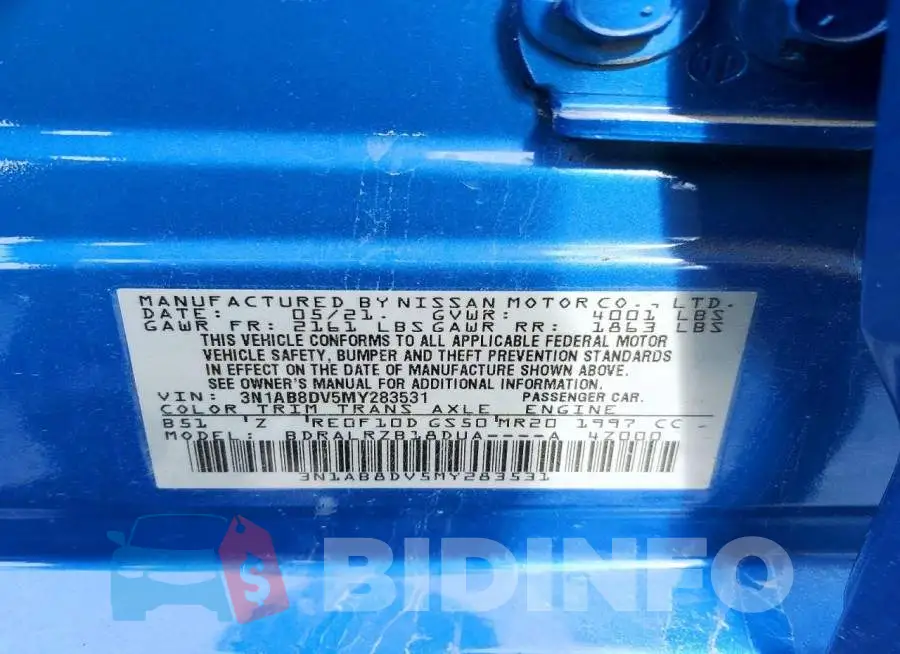 3N1AB8DV5MY283531 Photo# 13