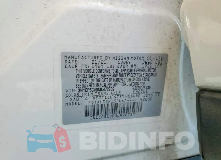 3N1CP5CV0ML472739 Photo# 14