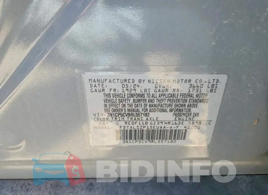 3N1CP5CV9RL557182 Photo# 12