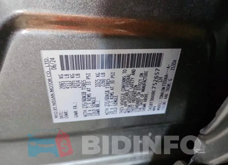 5N1BT3BAXRC752657 Photo# 13