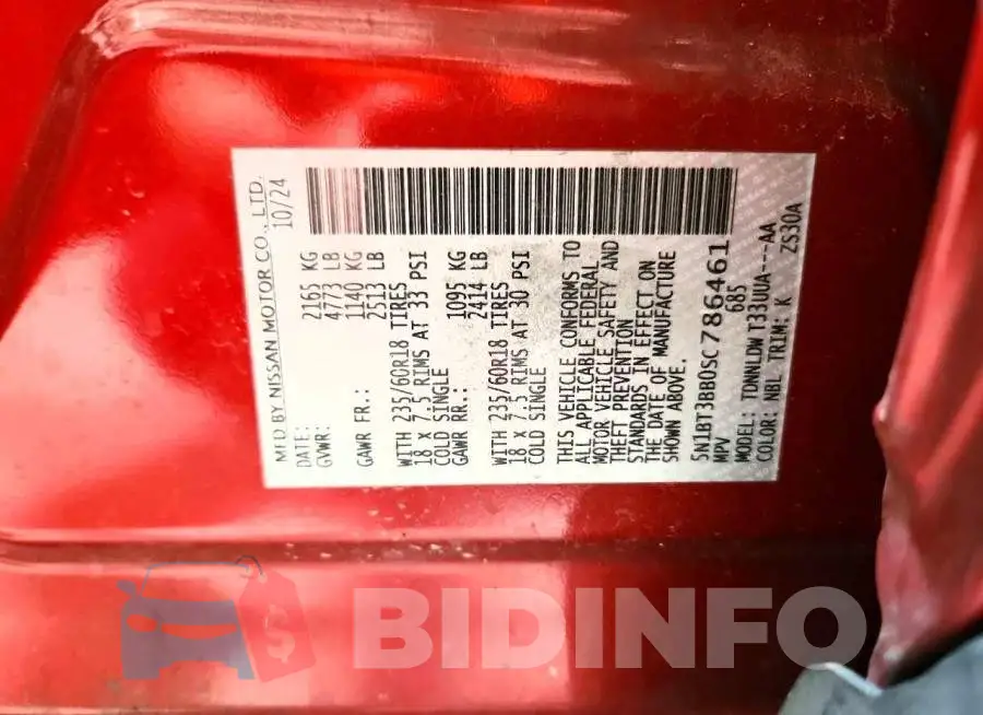 5N1BT3BB0SC786461 Photo# 13